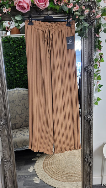 Wide leg ribbed Trousers