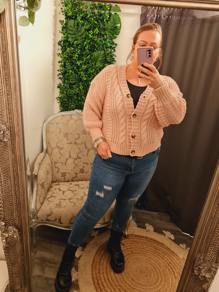 Chunky cable knit cardigans