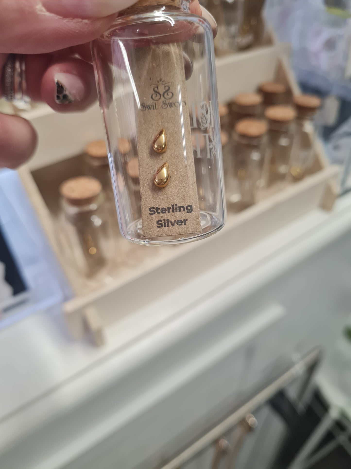 Hollie Tree sterling silver stud earrings