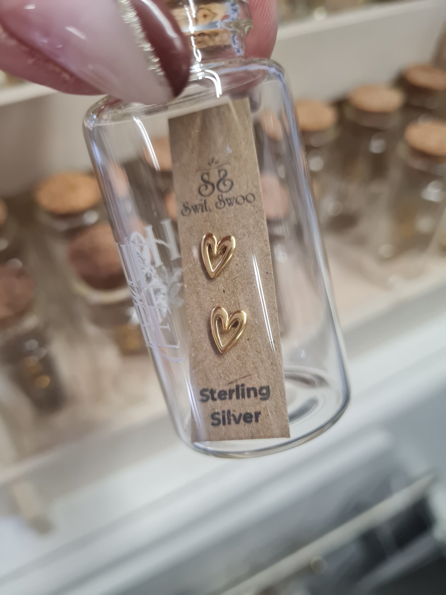 Hollie Tree sterling silver stud earrings