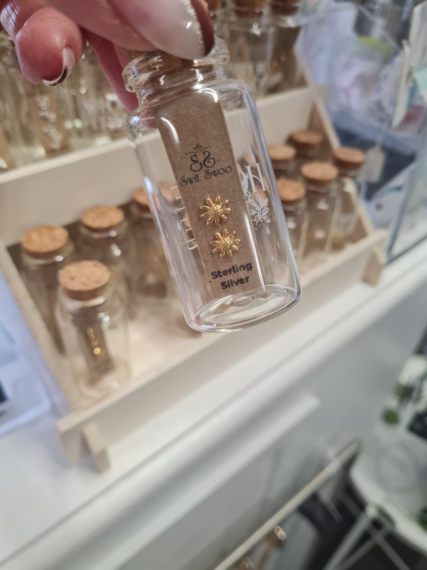 Hollie Tree sterling silver stud earrings