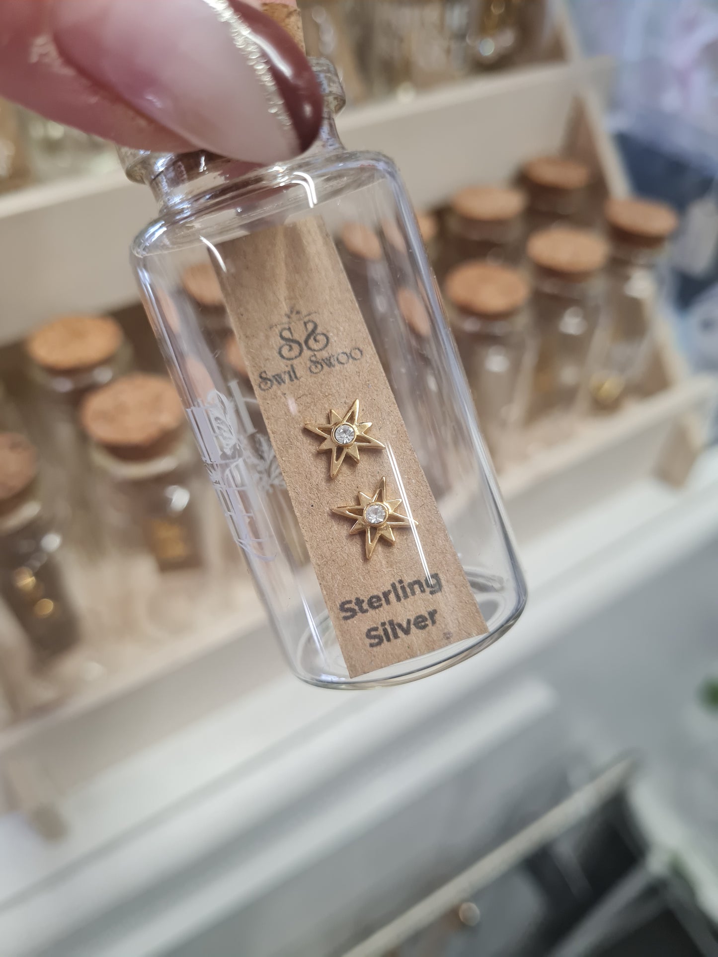 Hollie Tree sterling silver stud earrings