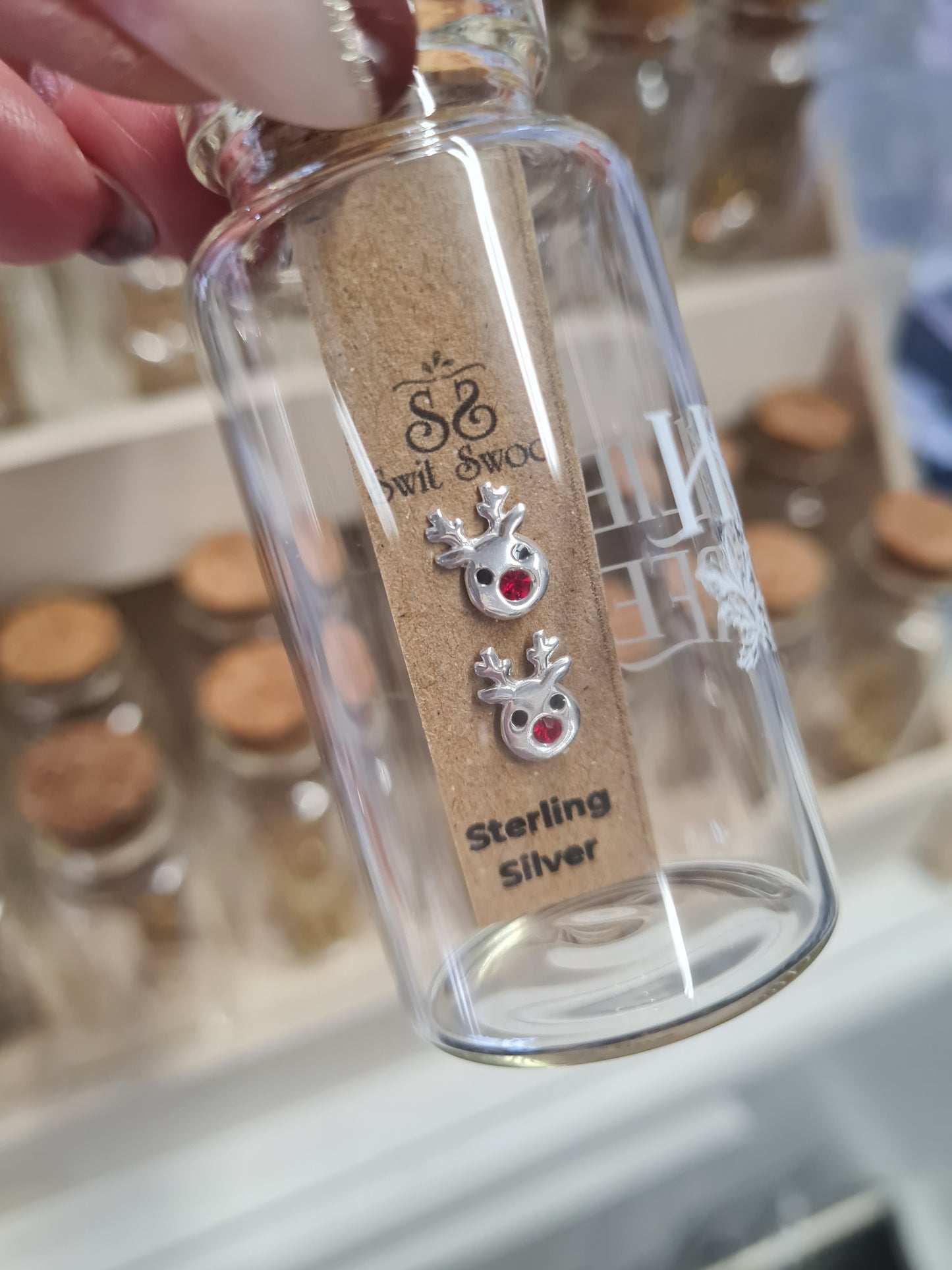 Hollie Tree sterling silver stud earrings