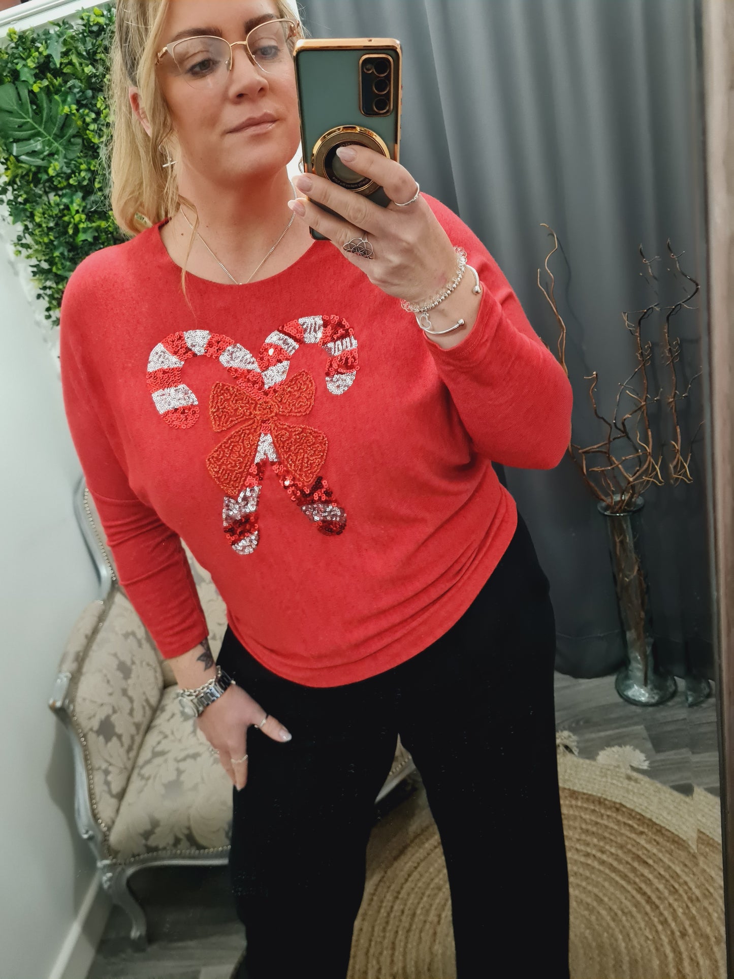 Candy Cane Fine Knit