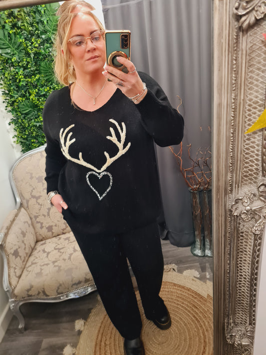 Antler & Heart festive knit