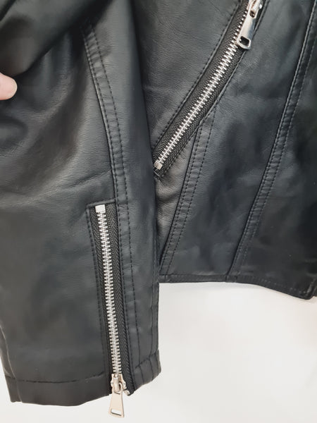 Faux Leather Biker Jacket