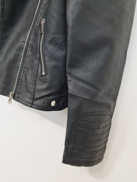 Faux Leather Biker Jacket